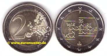 2 Euro Gedenkmünze Deutschland 2025 - 35 J. Dt. Einheit -F-